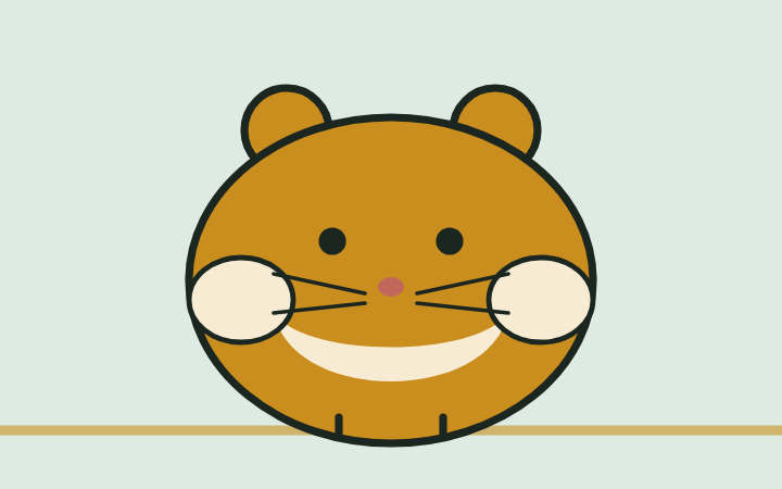Zeichnung eines Goldhamsters